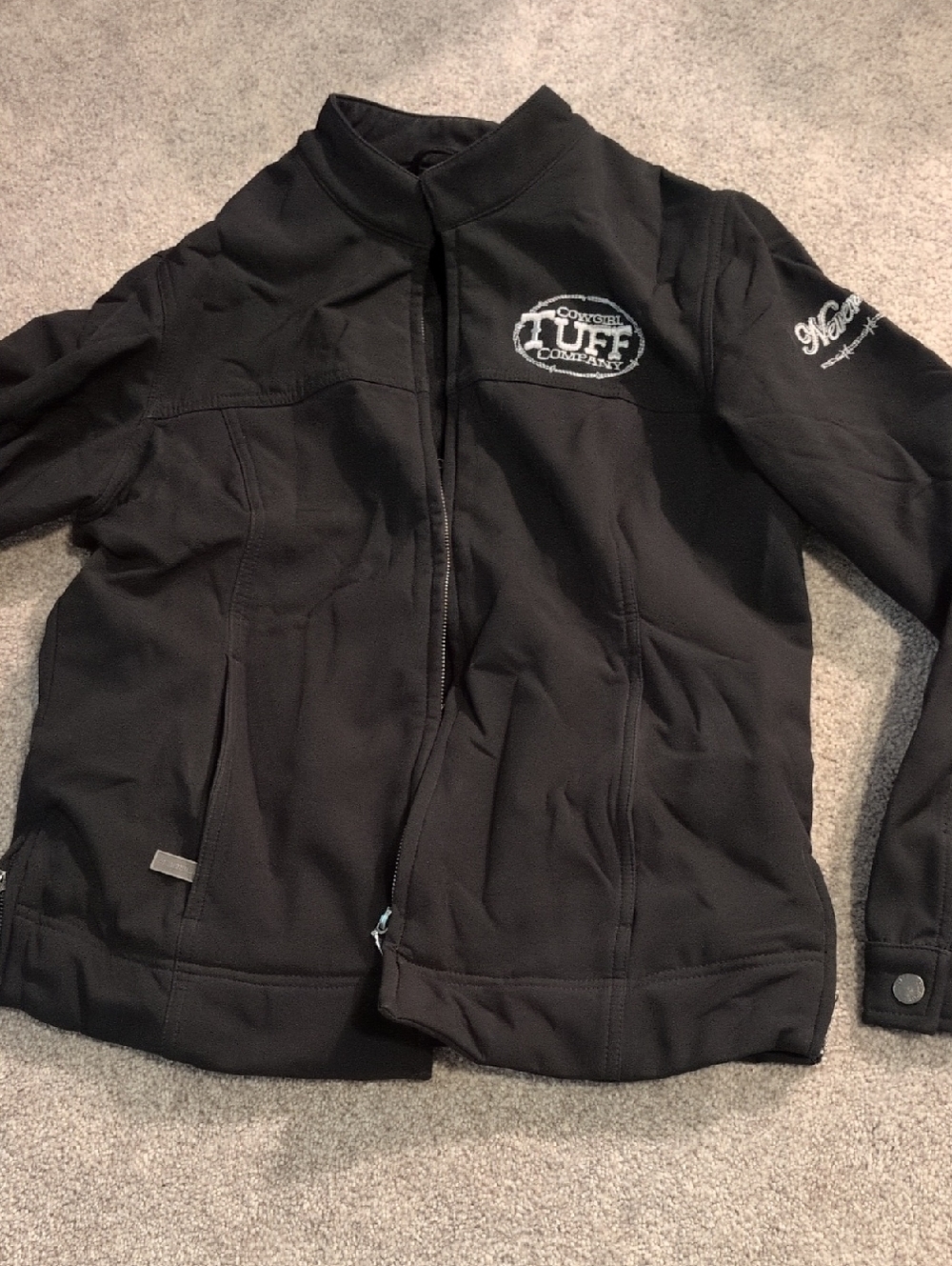 Cowgirl TUFF Company Black Zip Front Shell Jacket